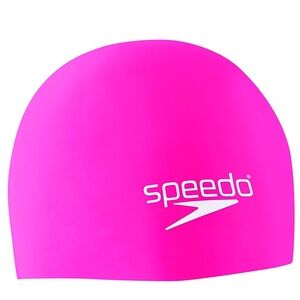 NIB Speedo Elastomeric Swim Cap in fuchsia pink